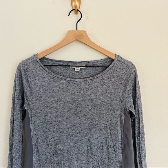 All saints Women's Gray Long Sleeve Side Slit Top Size Small - Picture 4 of 9